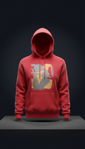 Graphic Hoodie in Signal Red
